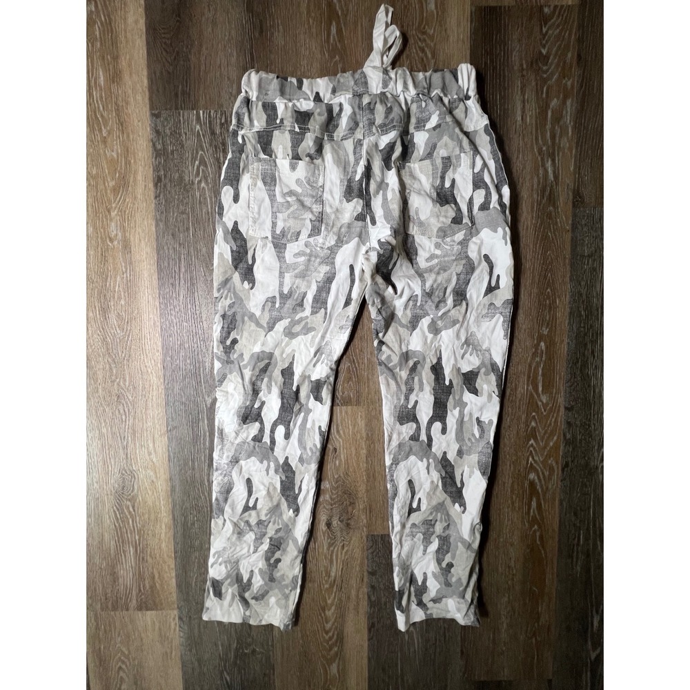 Venti6 Camo‎ Joggers Womens Medium Grey White Excellent Sequin Side Stripe Pants - Picture 6 of 7